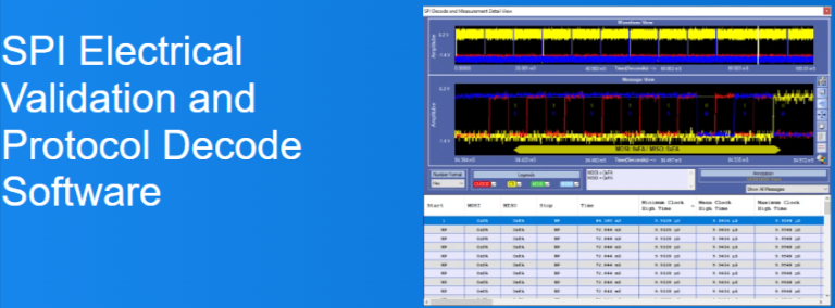 SPI Electrical Validation & Protocol Decode Software