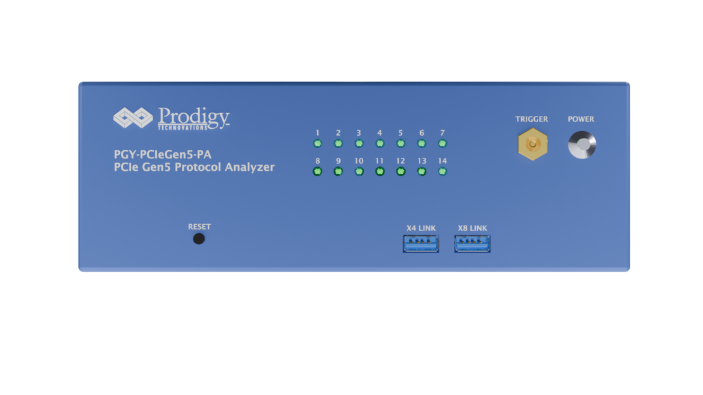 PCIe Gen5 Protocol Analyzer Front Panel
