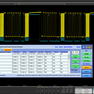 I3C Electrcical Validation and Protocol Decode Oscilloscope Based Software Result View