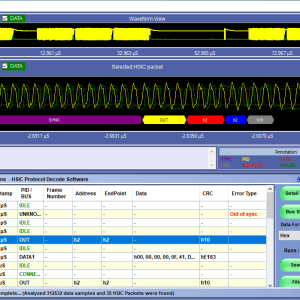 HSIC Protocol Trigger and Decode Analysis Software